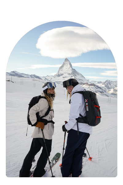 Sofia och Maria på Winterrail